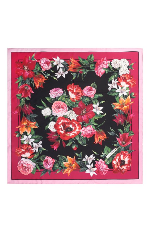 Шелковый платок Dolce & Gabbana FN090R/GDC7A Розовый  FN090R/GDC7A Фото 4
