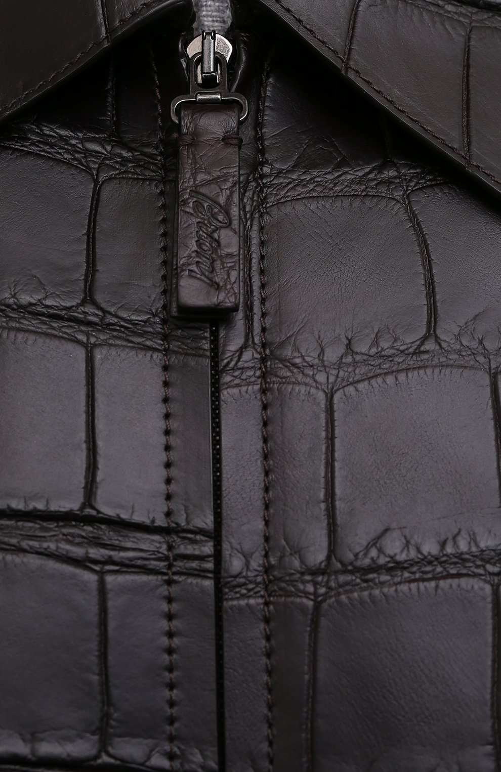 Кардиган с отделкой из кожи аллигатора BRIONI, арт. UMIJ0L/01K13/AMIS, фото 5