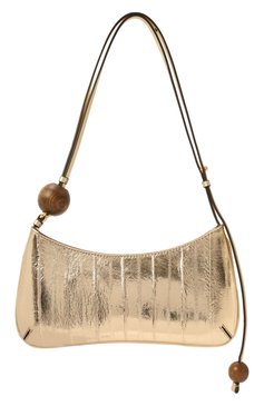 Женская сумка the bisou perle JACQUEMUS золотого цвета, арт. 24E231BA057/3169 | Фото 6 (Материал: Экокожа; Драгоценные камни: Проставлено; Материал сплава: Проставлено; Размер: medium)