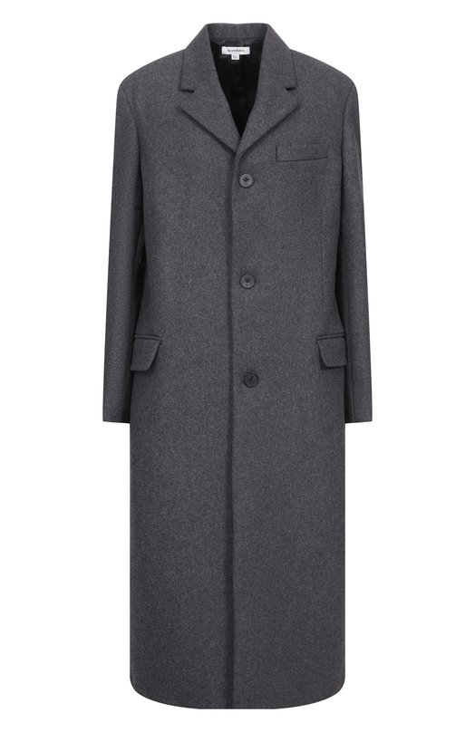 Шерстяное пальто Sporty and Rich 0W05064326GY11 Серый 0W05064326GY11