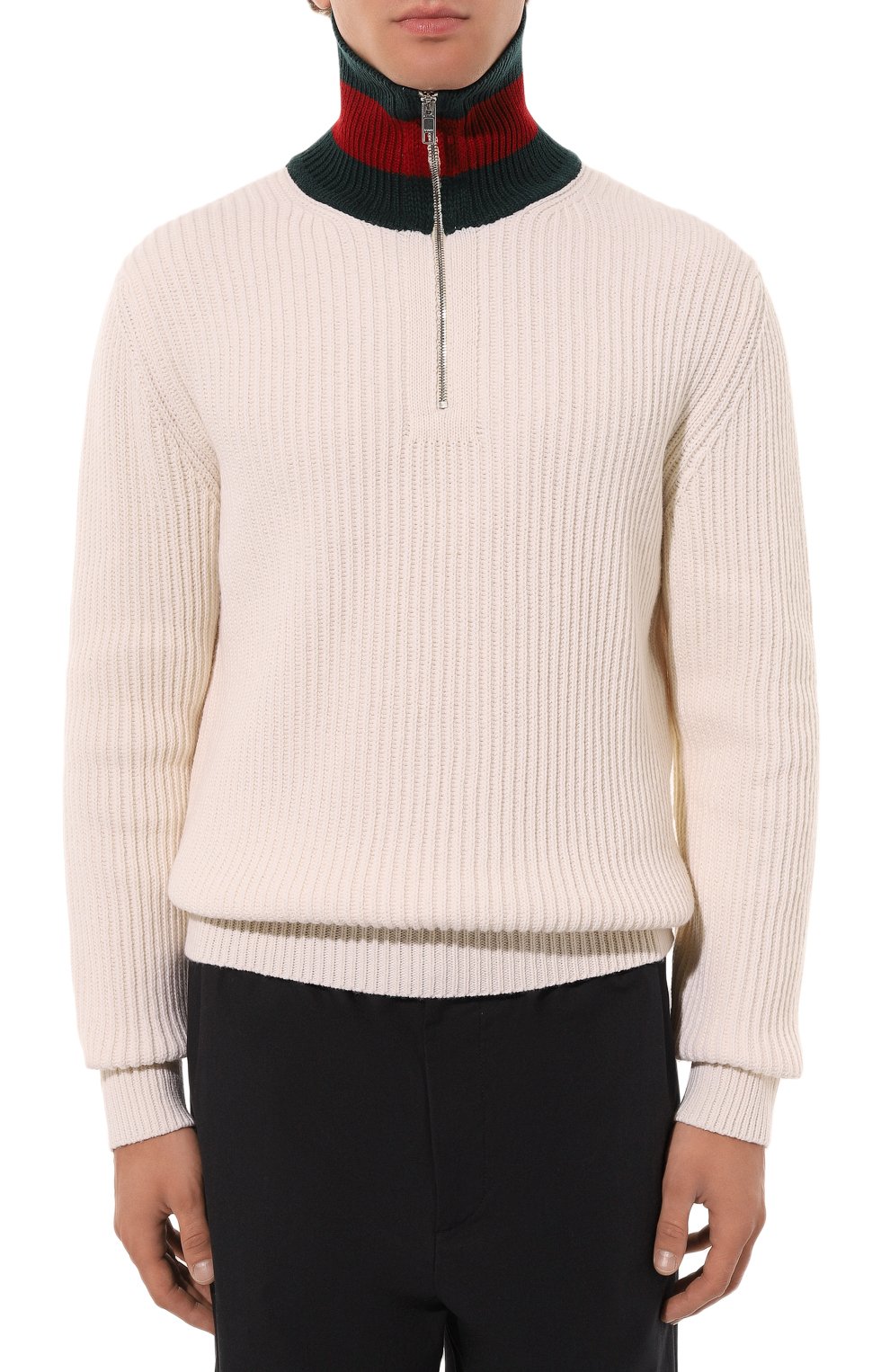 Шерстяной свитер GUCCI белого цвета по цене 176500 руб., арт. 770440/XKDNE, фото 6 Шерстяной свитер GUCCI, арт. 770440/XKDNE, фото 6