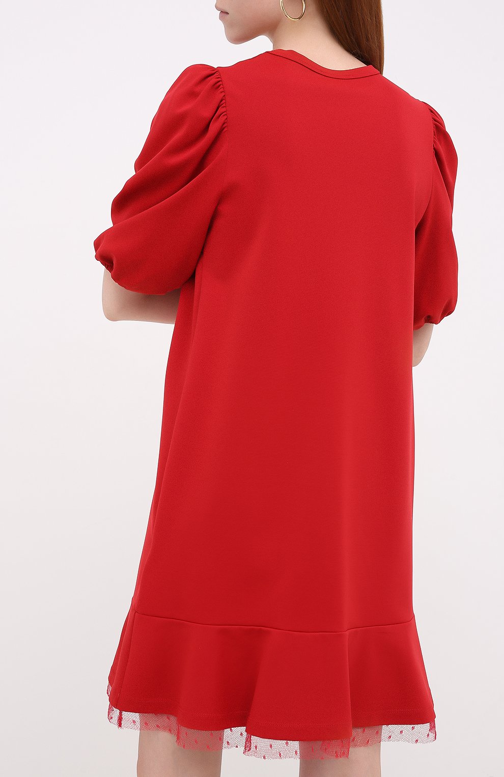 Платье REDVALENTINO красного цвета по цене 44600 руб., арт. UR3MJ05H/5C8, фото 4 Платье REDVALENTINO, арт. UR3MJ05H/5C8, фото 4