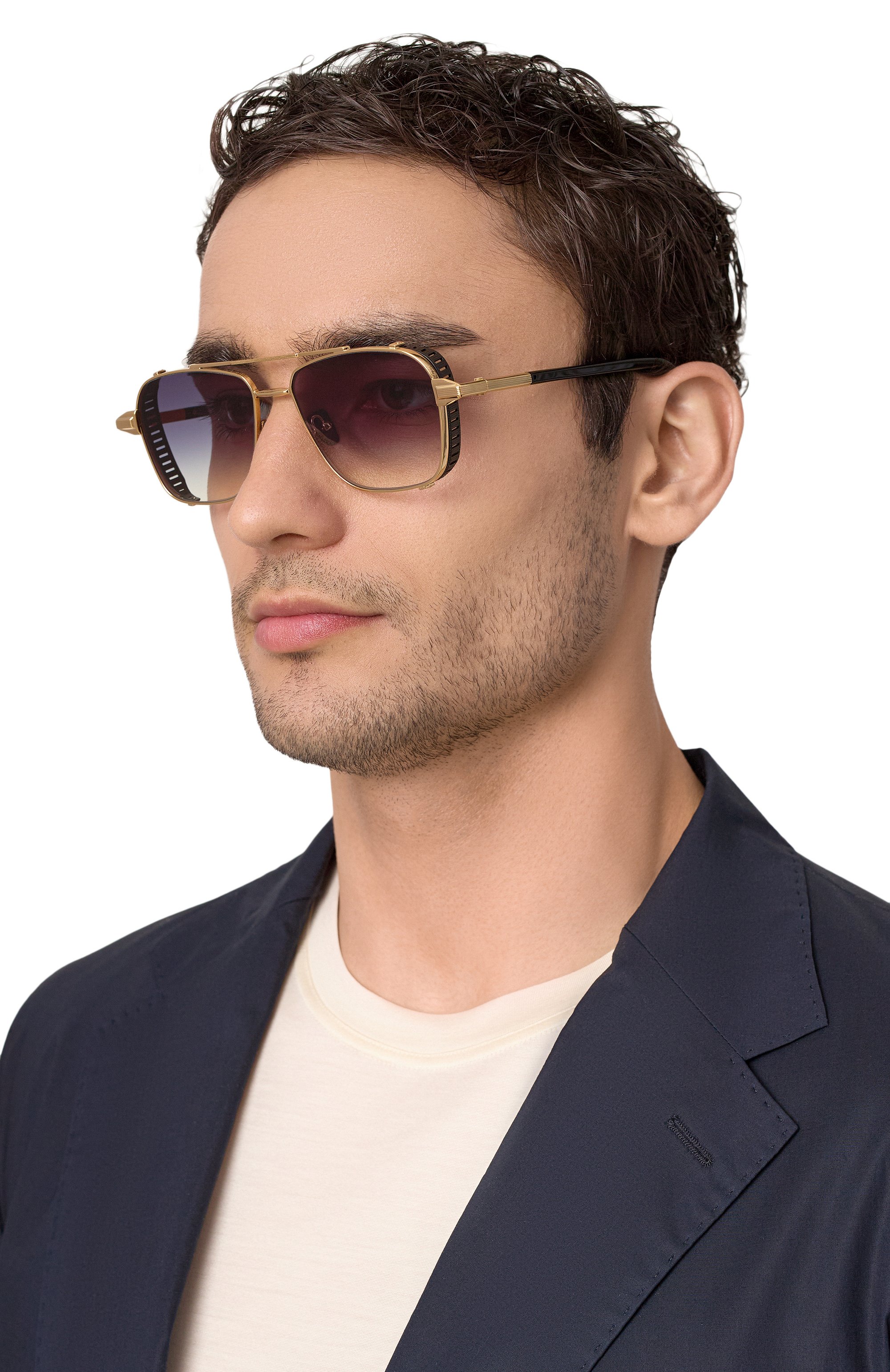 Солнцезащитные очки JOHN DALIA серого цвета по цене 83500 руб., арт. PHIL C417, фото 2 Солнцезащитные очки JOHN DALIA, арт. PHIL C417, фото 2