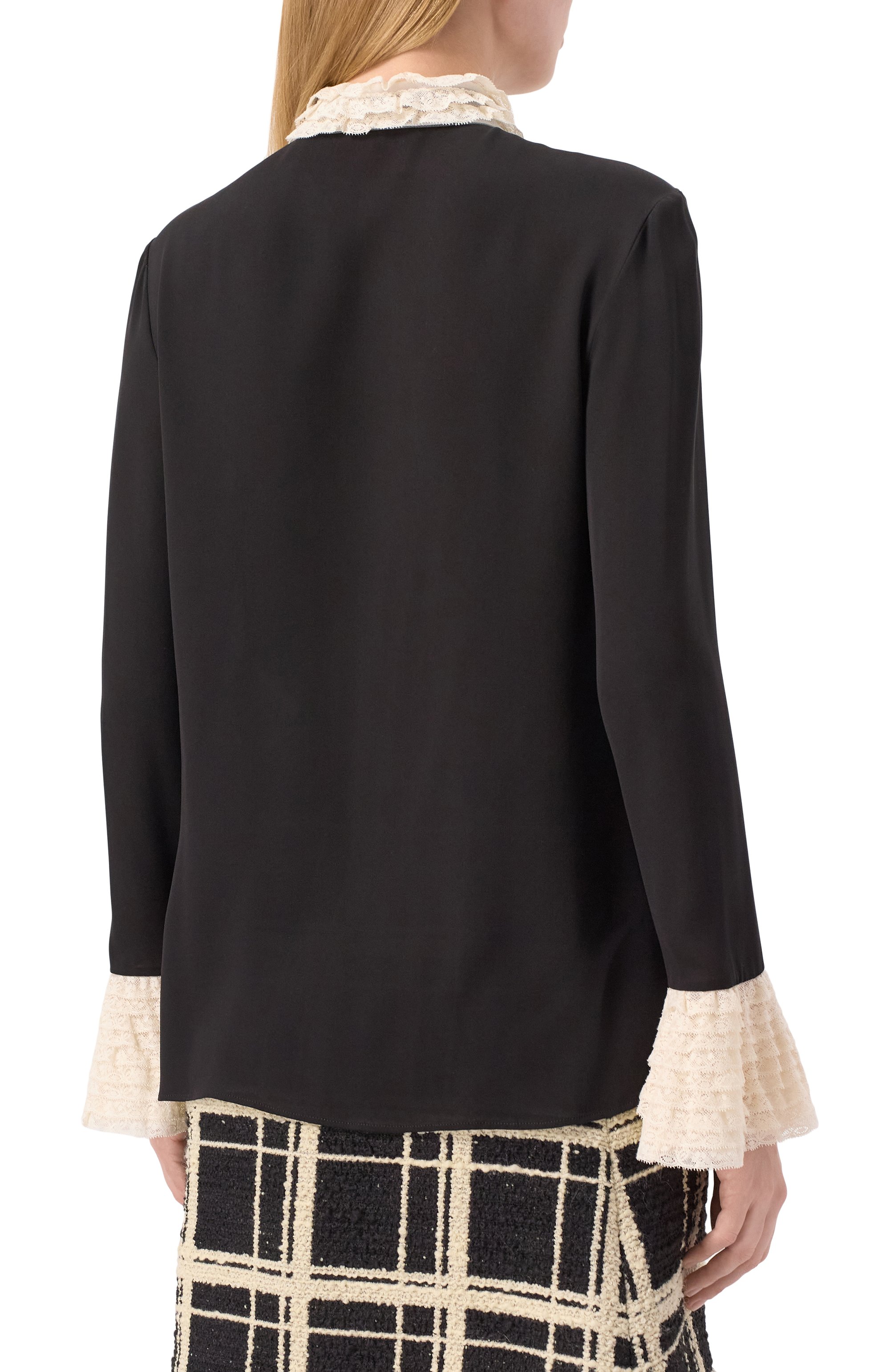 Шелковая блузка VALENTINO, арт. 6B3AB7321MH, фото 4