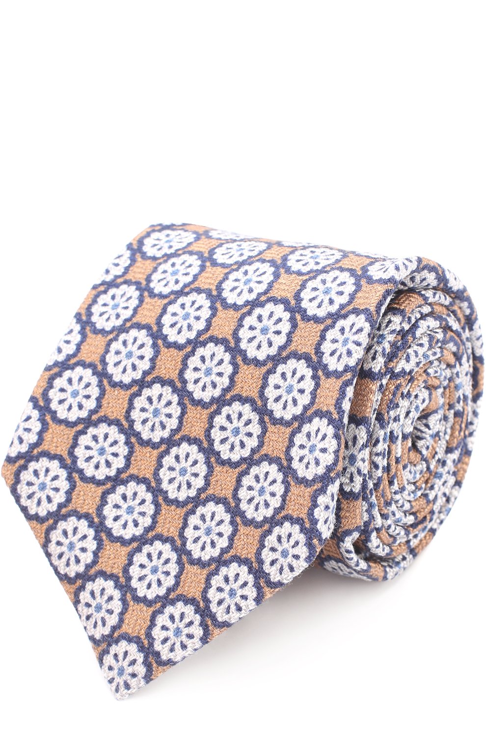 Галстук из смеси шерсти и шелка с узором KITON, арт. KLC06E00, фото 1