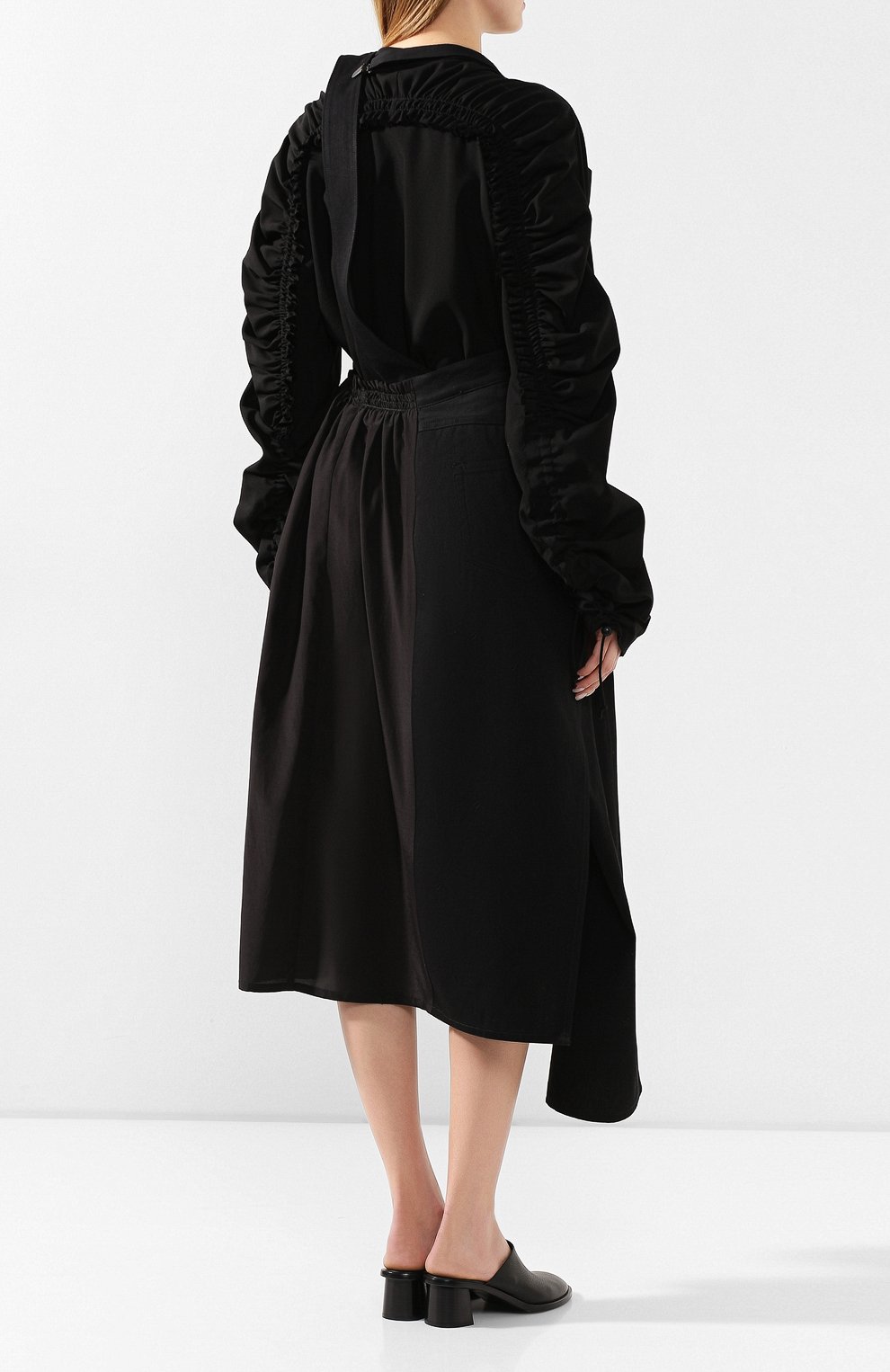 Хлопковые брюки YOHJI YAMAMOTO, арт. FS-P53-801, фото 4