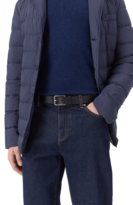 Кожаный ремень HUGO 50558778 Чёрный  50558778 Фото 2