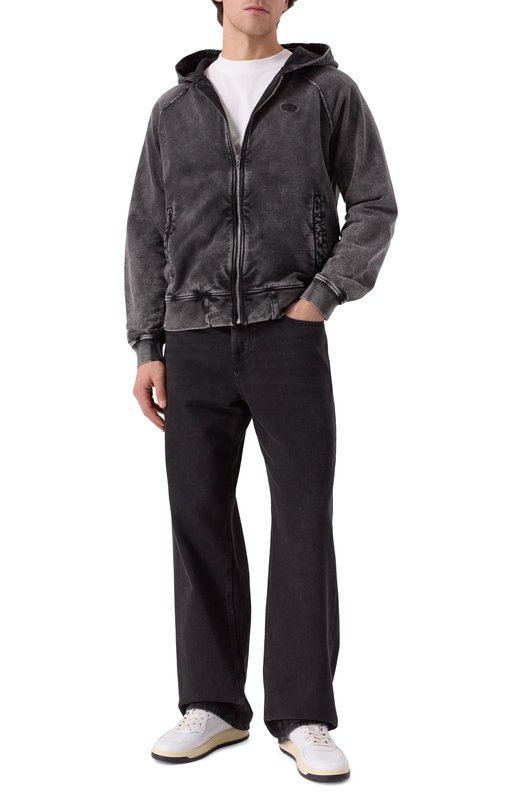 Хлопковая толстовка Diesel A21890/0KIBZ Серый  A21890/0KIBZ Фото 2