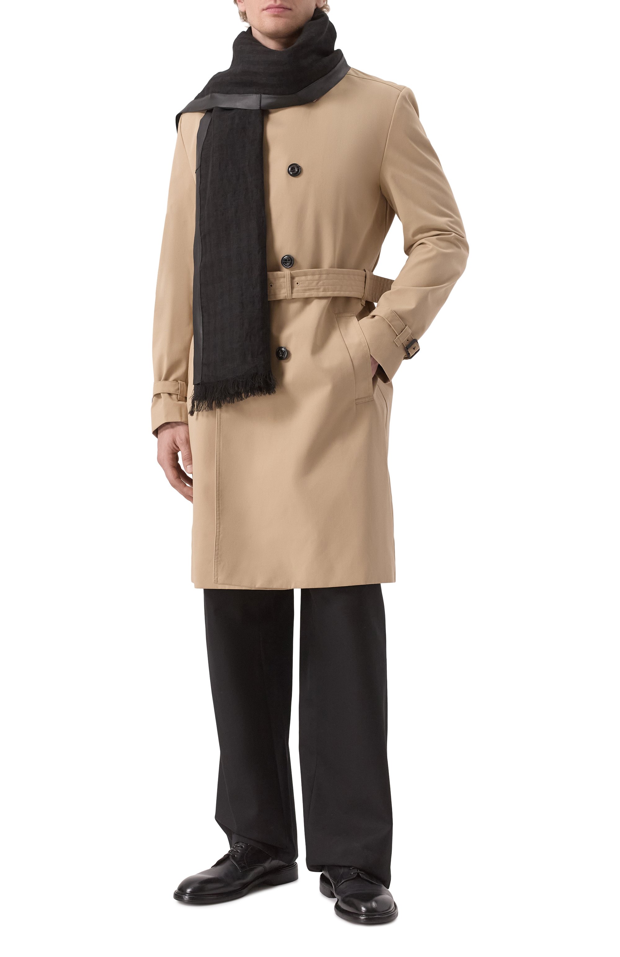 Льняной шарф HANNES ROETHER, арт. LE410N.663/, фото 2