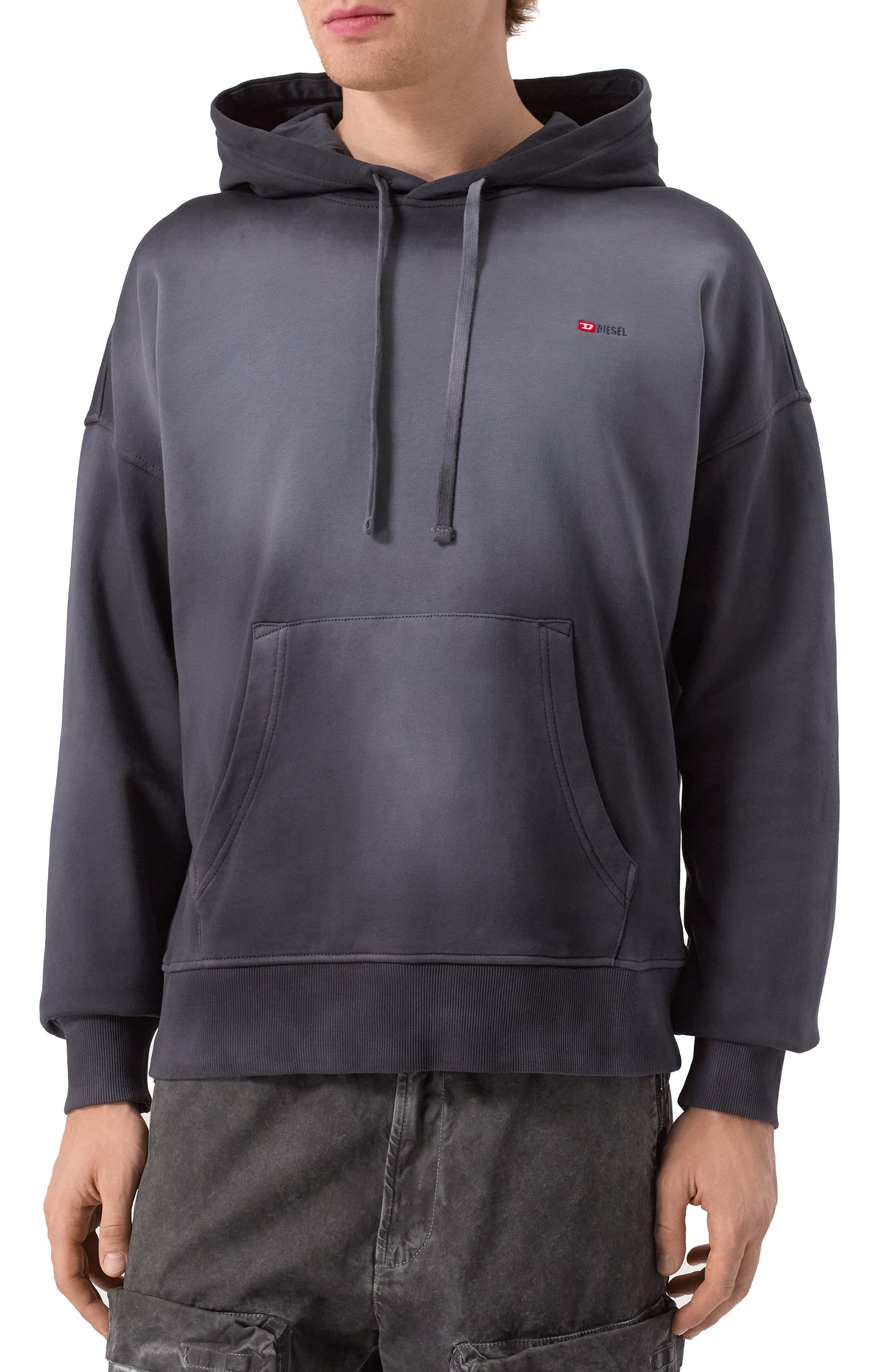 Хлопковое худи DIESEL, арт. A17649/0PKAM, фото 3
