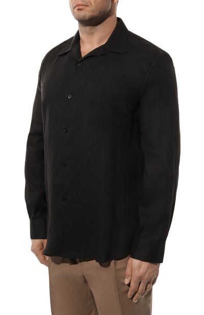 Льняная рубашка BRUNELLO CUCINELLI, арт. MB6500647, фото 3