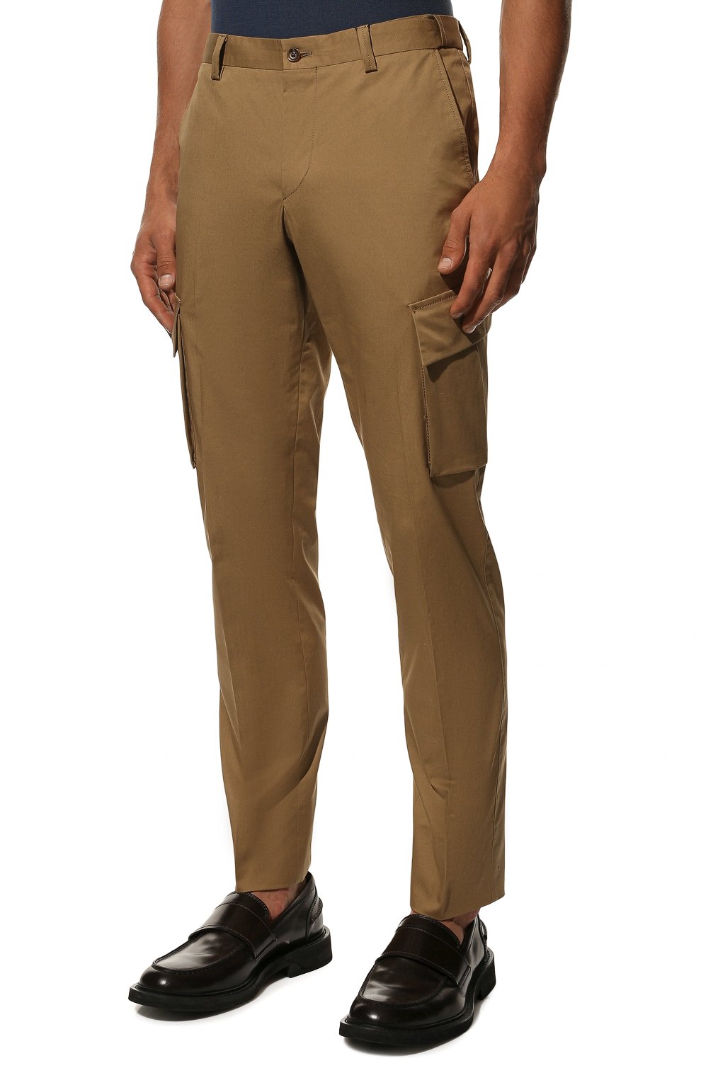 Хлопковые брюки-карго CORNELIANI темно-бежевого цвета по цене 34750 руб., арт. 894L02-2114517/00, фото 3 Хлопковые брюки-карго CORNELIANI, арт. 894L02-2114517/00, фото 3