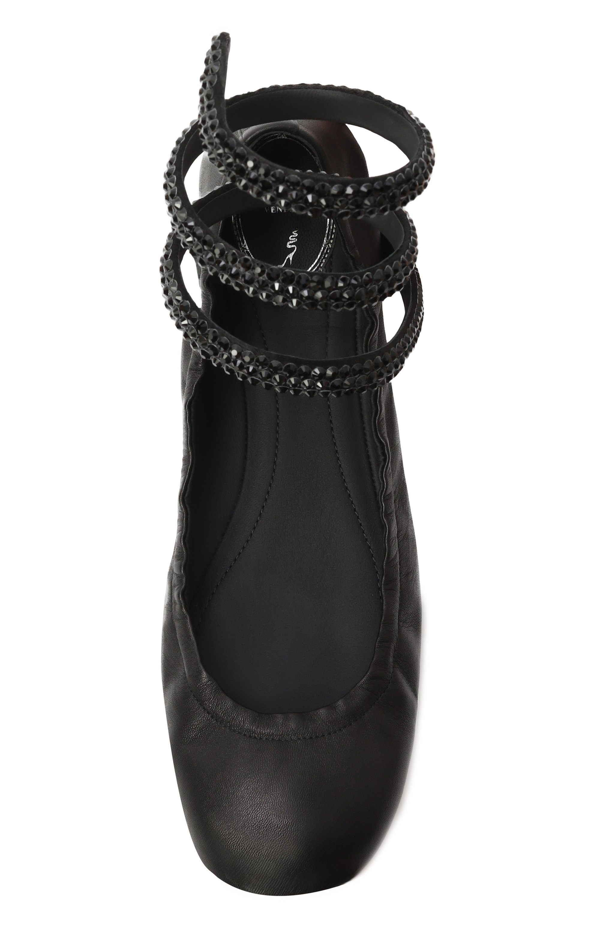 Кожаные балетки cleo RENE CAOVILLA, арт. C12073-010/NA01, фото 6