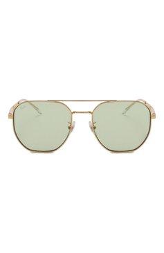 Женские солнцезащитные очки RAY-BAN зеленого цвета, арт. 3724D-001/2 | Фото 3 (Нос: Не проставлено; Региональные ограничения белый список (Axapta Mercury): Не проставлено; Тип очков: С/з; Материал: Металл; Оптика Гендер: оптика-женское; Очки форма: Авиаторы)