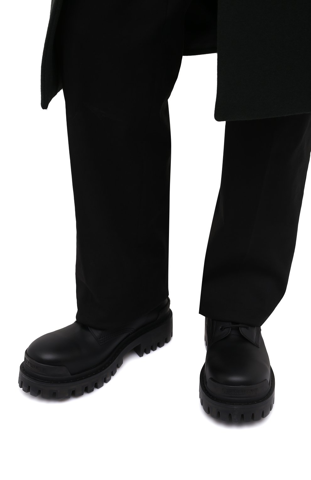 Кожаные ботинки strike BALENCIAGA, арт. 600911/WBB00, фото 3