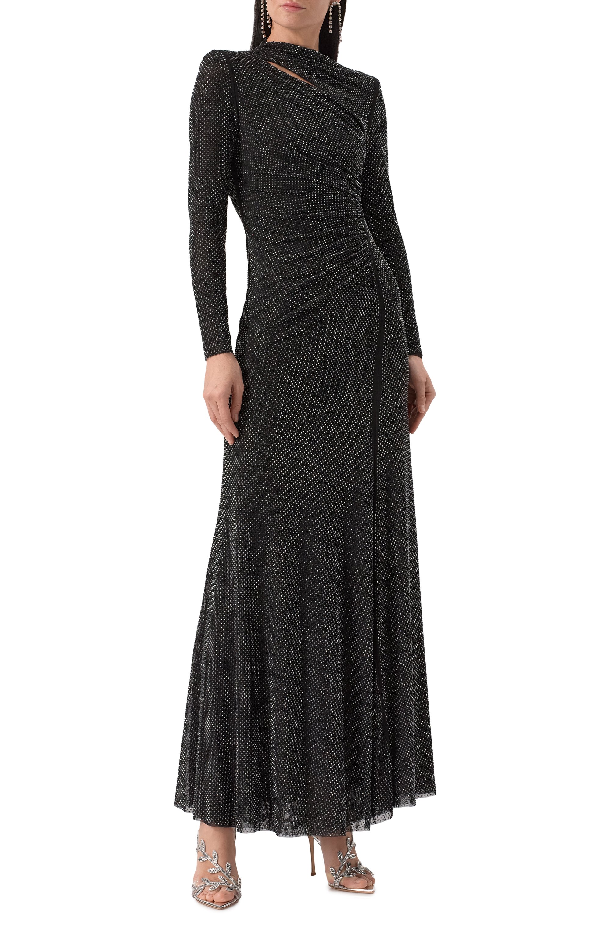 Платье с отделкой стразами SELF-PORTRAIT, арт. RS25-077X-B, фото 3