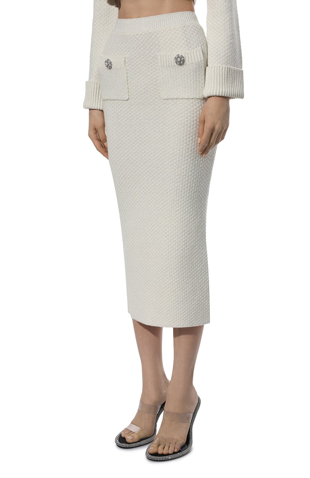 Юбка из хлопка и вискозы SELF-PORTRAIT, арт. RS22-072S, фото 3