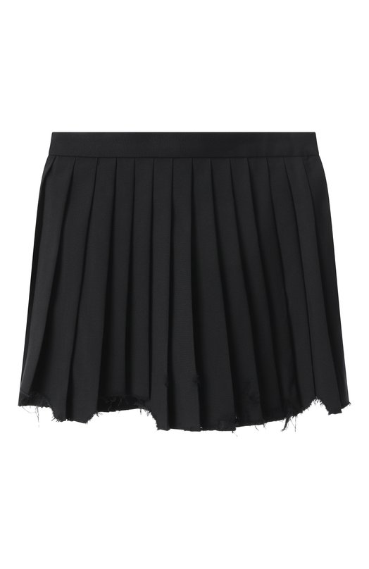 Шерстяная юбка Balenciaga 794459/T0T03 Чёрный 794459/T0T03