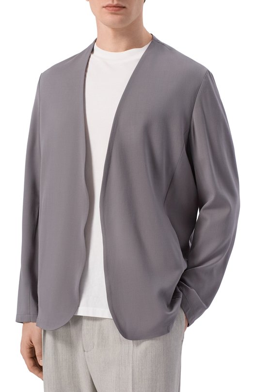 Шерстяной пиджак Attachment AG61-036 Серый  AG61-036 Фото 3