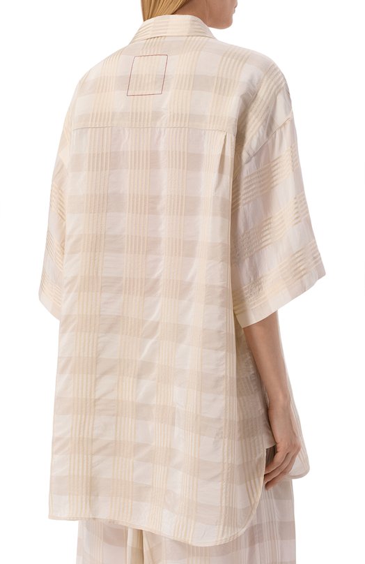 Рубашка из вискозы Uma Wang UM1527 Кремовый  UM1527 Фото 4