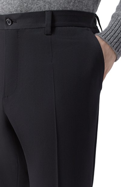 Шерстяные брюки DOLCE & GABBANA черного цвета по цене 89950 руб., арт. GW13ET/FUBGZ, фото 5 Шерстяные брюки DOLCE & GABBANA, арт. GW13ET/FUBGZ, фото 5