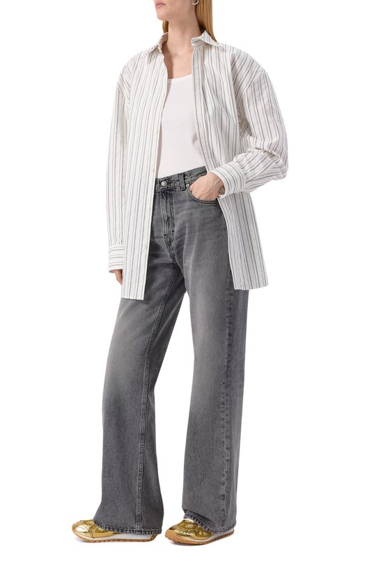 Комбинированные кроссовки Orbit Bottega Veneta 755915/V2X40 Золотой  755915/V2X40 Фото 2
