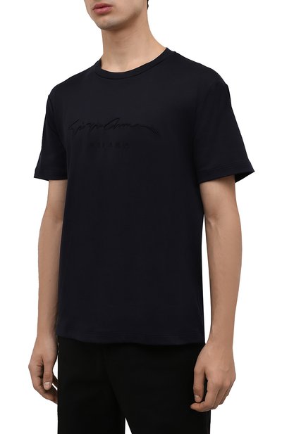 Хлопковая футболка GIORGIO ARMANI, арт. 6GSM90/SJRQZ, фото 3