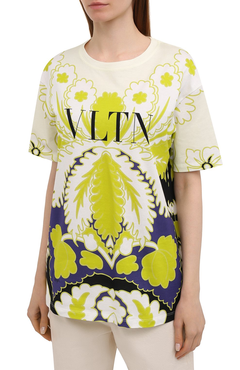Хлопковая футболка VALENTINO, арт. VB3MG11W6AK, фото 3
