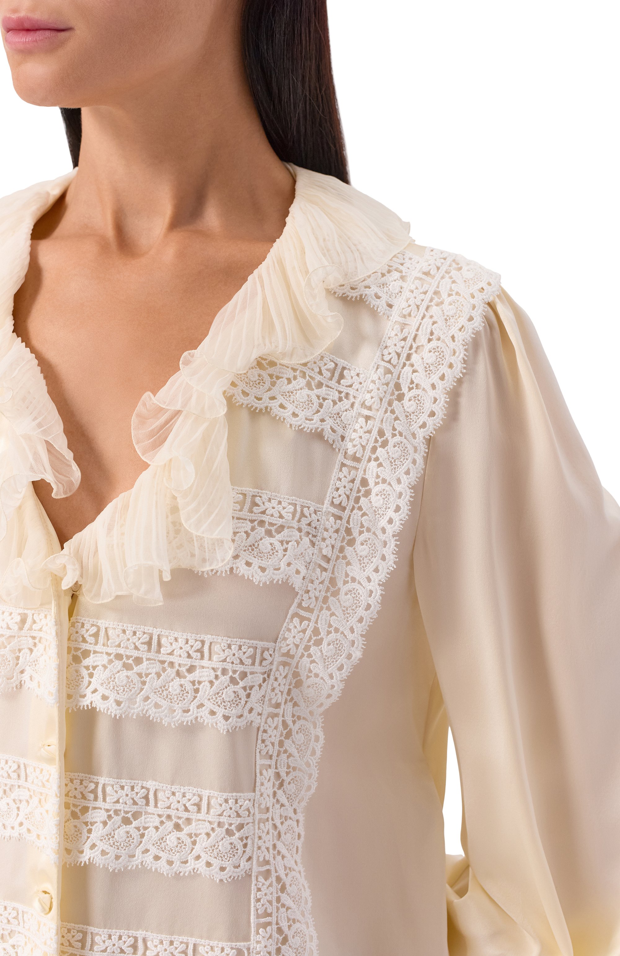 Атласная блузка VALENTINO, арт. 7B3AB7W18M6, фото 5