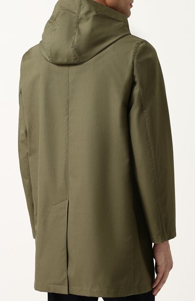 Шерстяной плащ на молнии с капюшоном MACKINTOSH, арт. GENTS GM-007B/SH/E502, фото 4