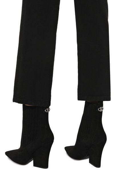 Замшевые ботильоны  vlogo lockette VALENTINO, арт. 5W0S0KS9/IMF, фото 3