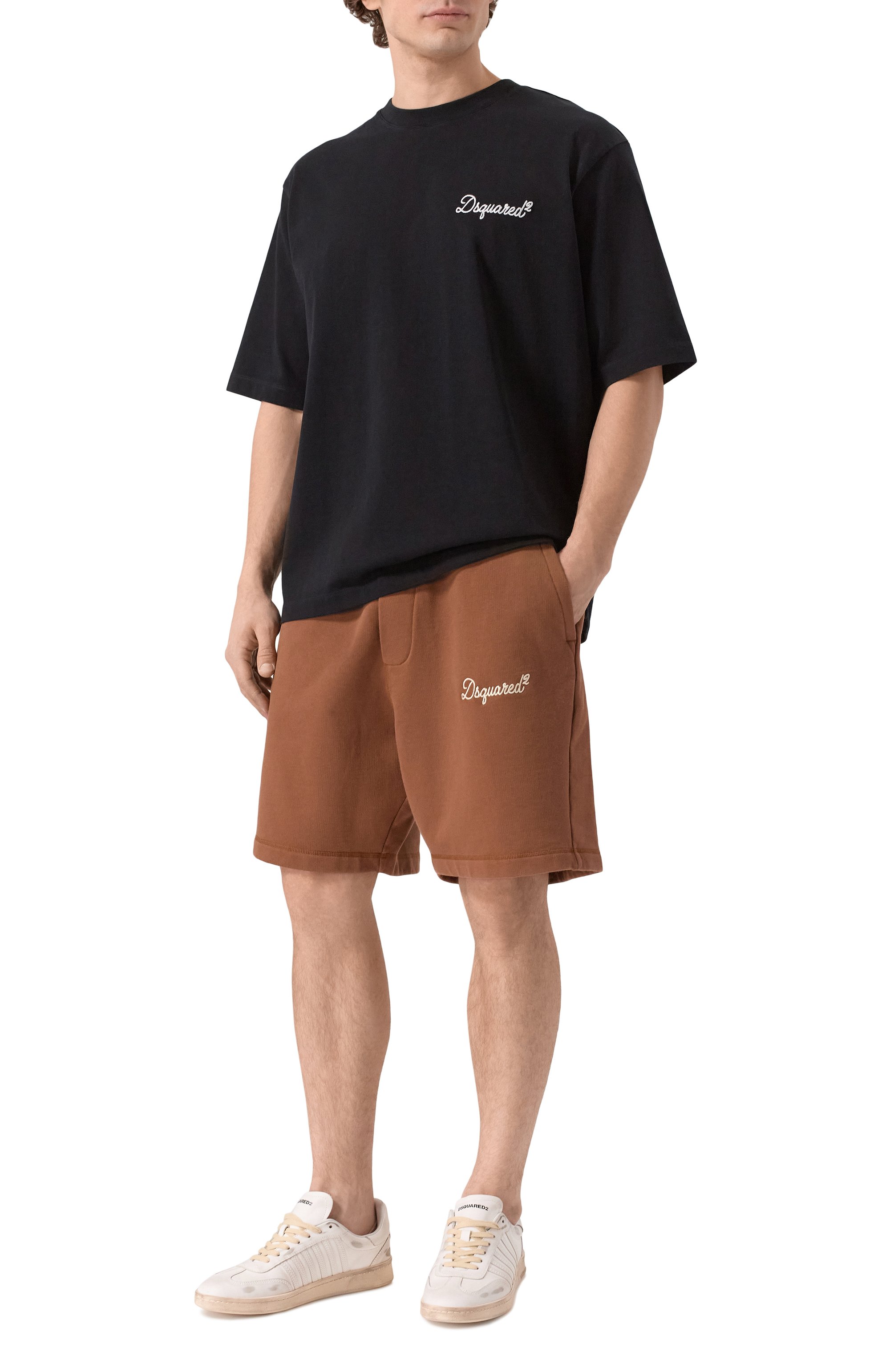 Хлопковые шорты DSQUARED2, арт. S74MU0969/D25029, фото 2