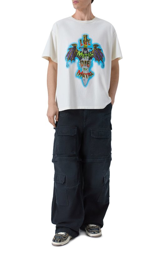 Хлопковая футболка Gallery Dept. LFM-10287 Белый  LFM-10287 Фото 2