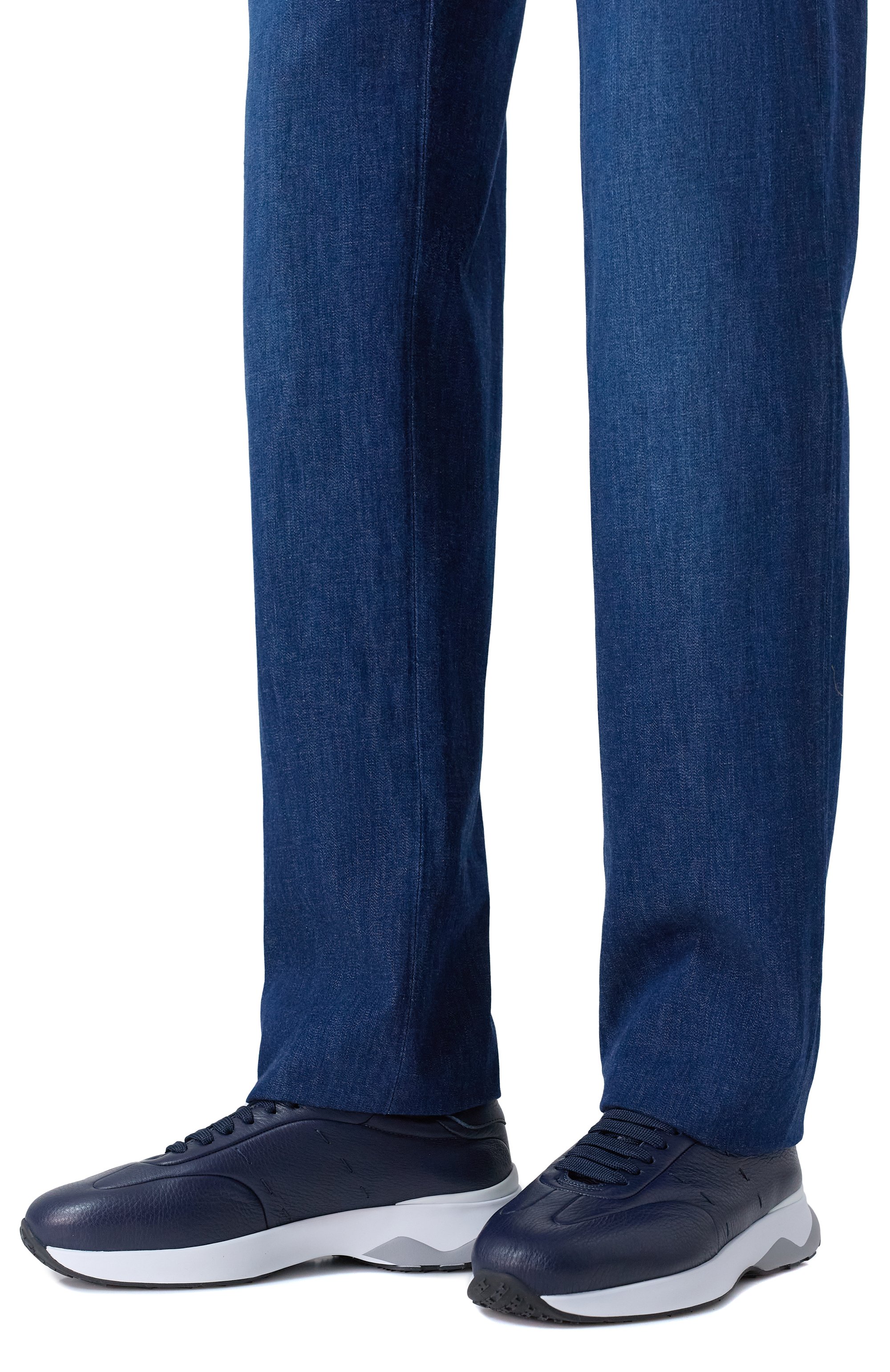 Кожаные кроссовки KITON, арт. USSA374N0133202, фото 3