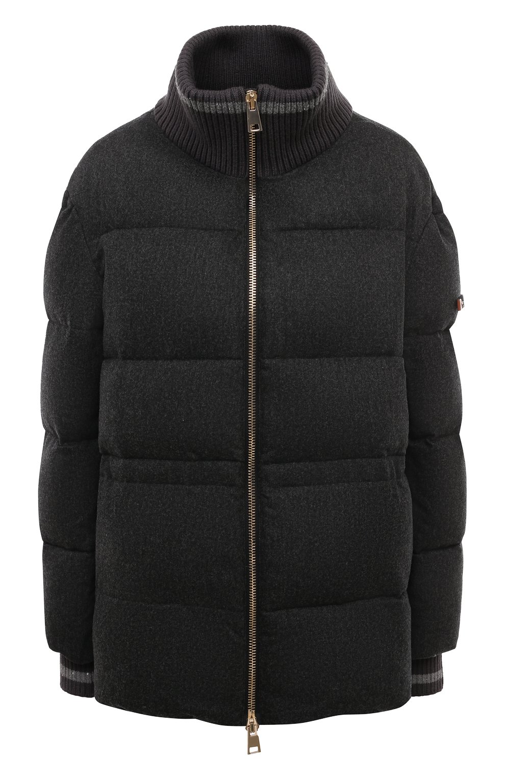 Пуховик LORENA ANTONIAZZI темно-серого цвета по цене 186500 руб., арт. A2403PI15B/4439, фото 1 Пуховик LORENA ANTONIAZZI, арт. A2403PI15B/4439, фото 1