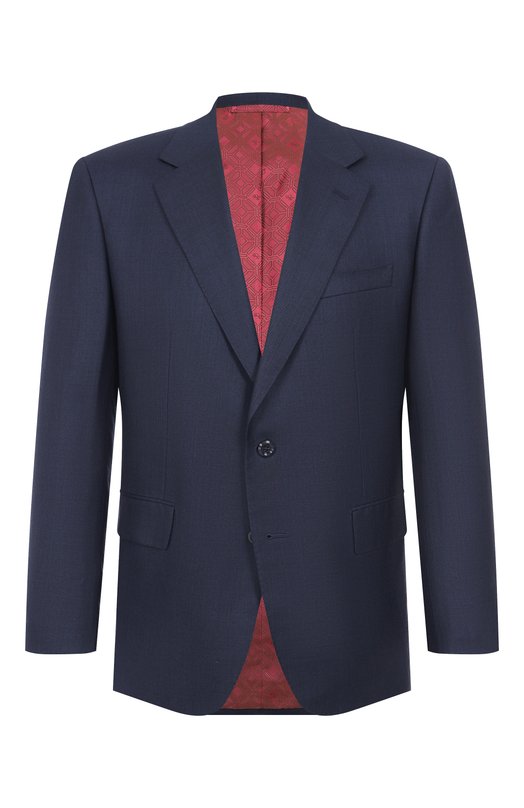 Шерстяной пиджак Stefano Ricci M1RF432000/HB Синий M1RF432000/HB