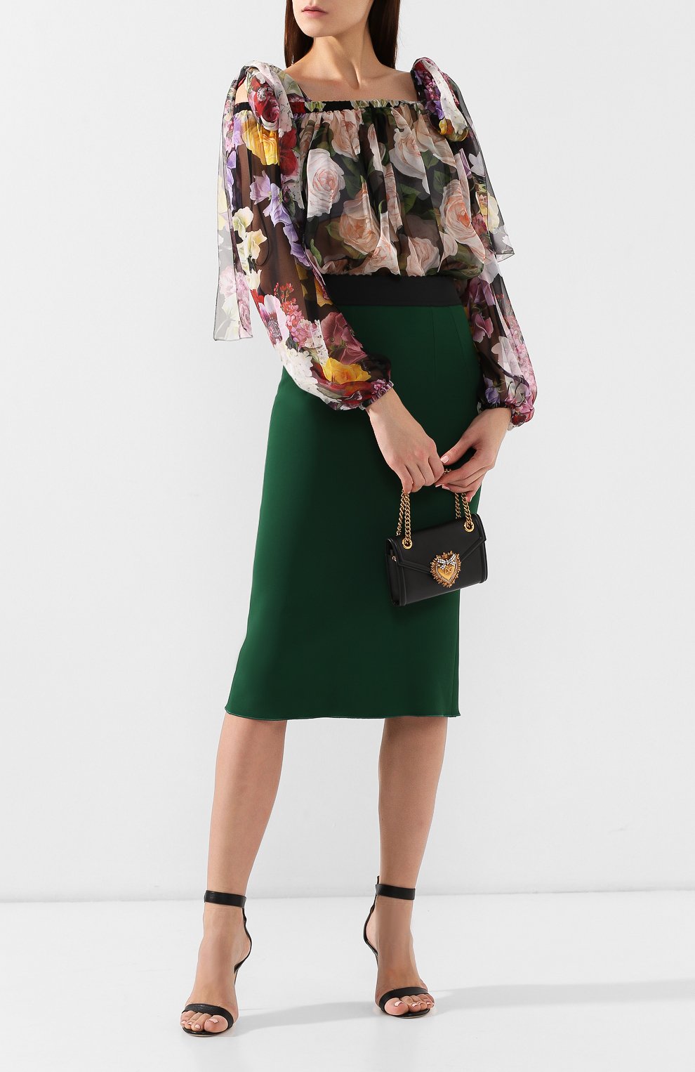 Шелковая блузка DOLCE & GABBANA, арт. F73G6T/HS10E, фото 2