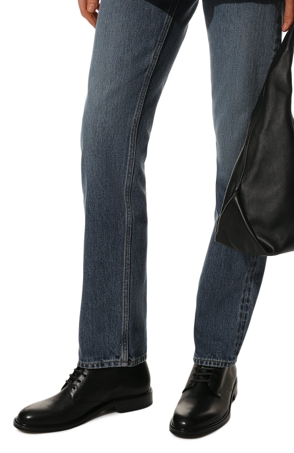 Кожаные ботинки army SAINT LAURENT, арт. 632407/1YL00, фото 3