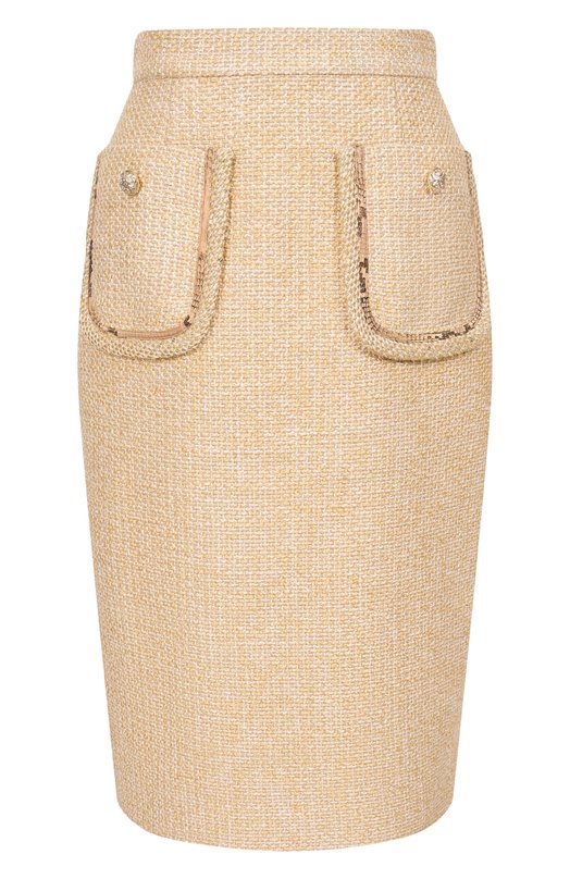 Твидовая юбка Elie Saab SK322/TWC01 Бежевый SK322/TWC01