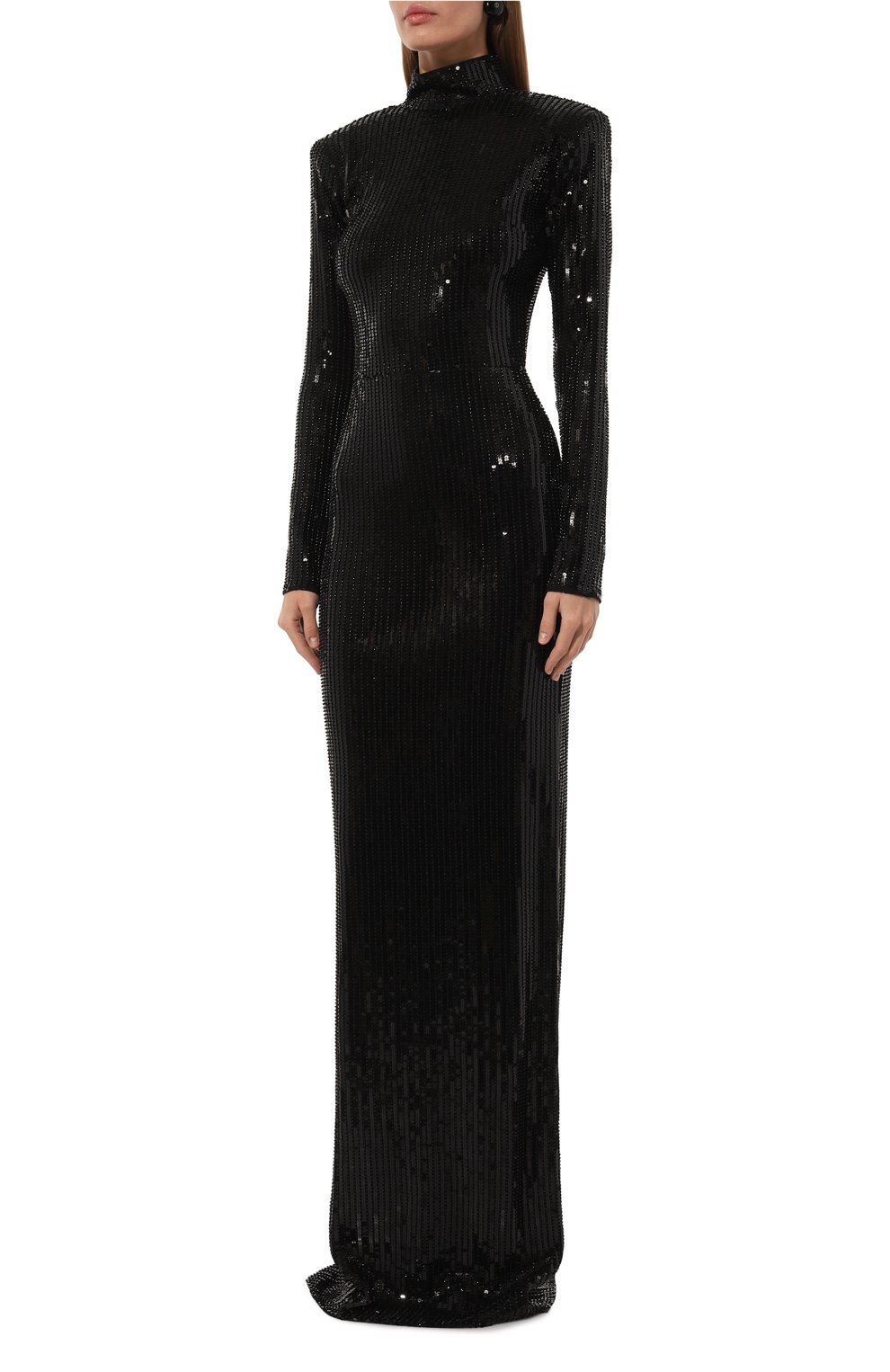 Платье с отделкой пайетками THE NEW ARRIVALS ILKYAZ OZEL, арт. D0NYALE IN FILM N0IR, фото 3