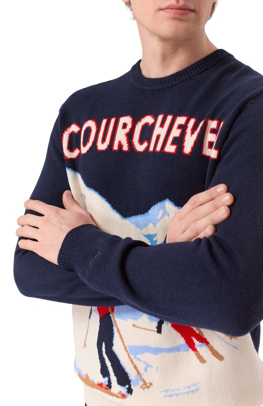 Джемпер из шерсти и вискозы MC2 Saint Barth HER0011-00179I/HER0N C Синий  HER0011-00179I/HER0N C Фото 5