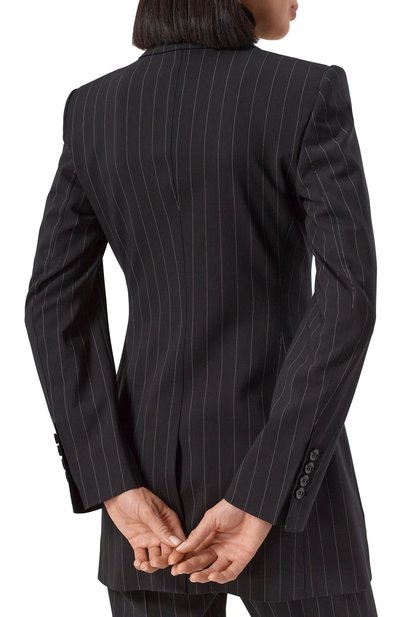 Шерстяной жакет DOLCE & GABBANA черного цвета по цене 319500 руб., арт. F29BIT/FRBDK, фото 4 Шерстяной жакет DOLCE & GABBANA, арт. F29BIT/FRBDK, фото 4