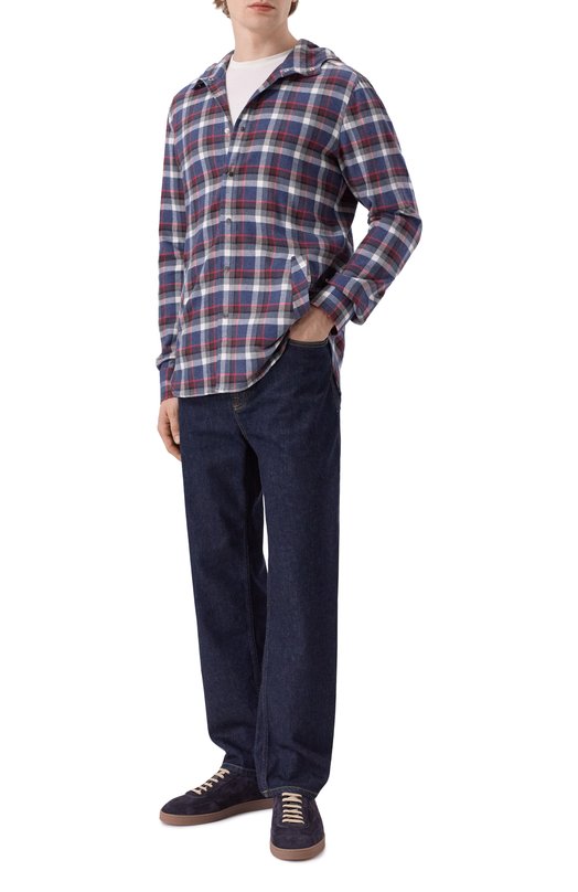 Хлопковая рубашка Kiton UMCMARH0865105 Разноцветный  UMCMARH0865105 Фото 2