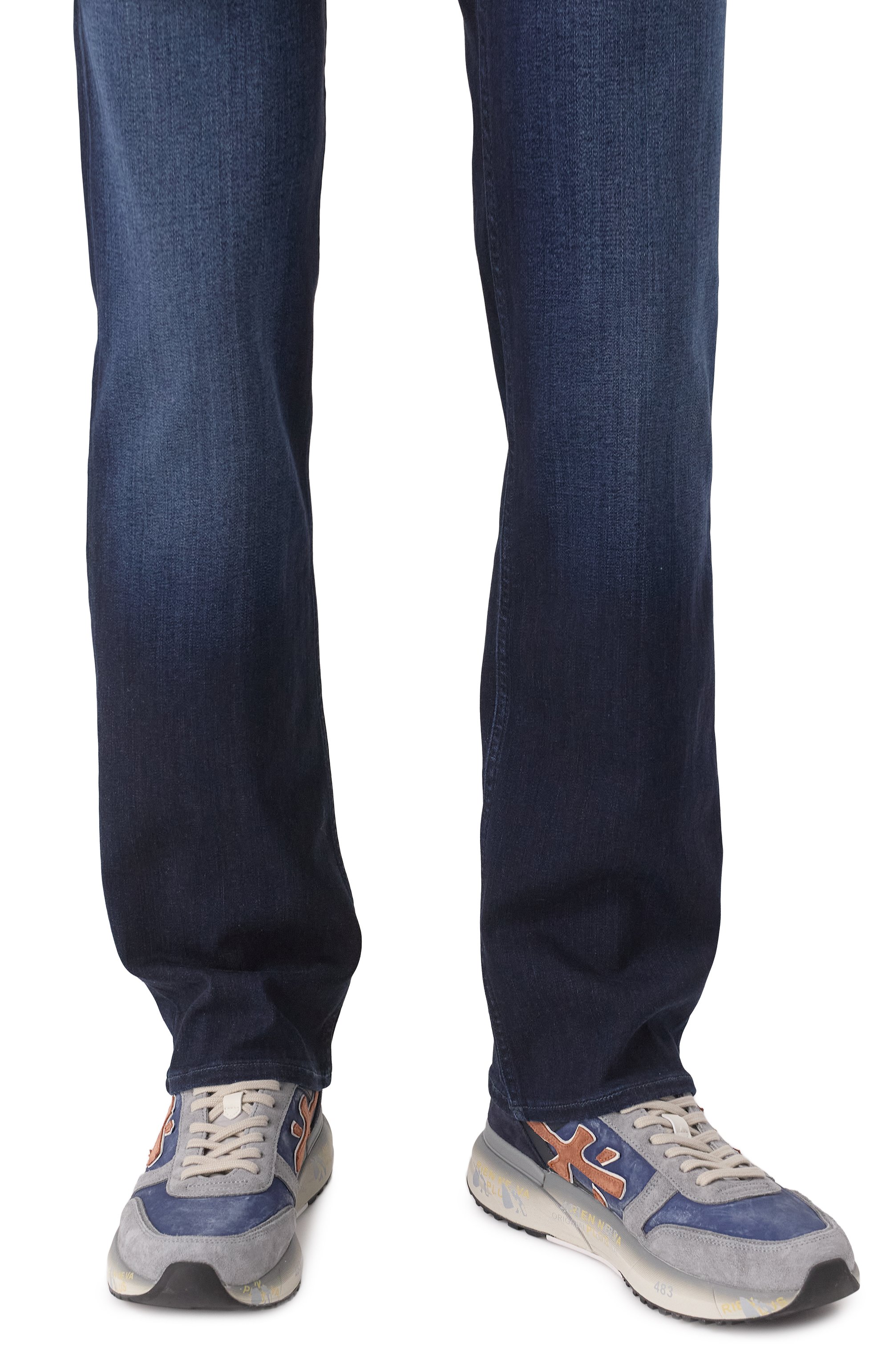 Комбинированные кроссовки mick PREMIATA синего цвета по цене 31500 руб., арт. MICK, фото 3 Комбинированные кроссовки mick PREMIATA, арт. MICK, фото 3