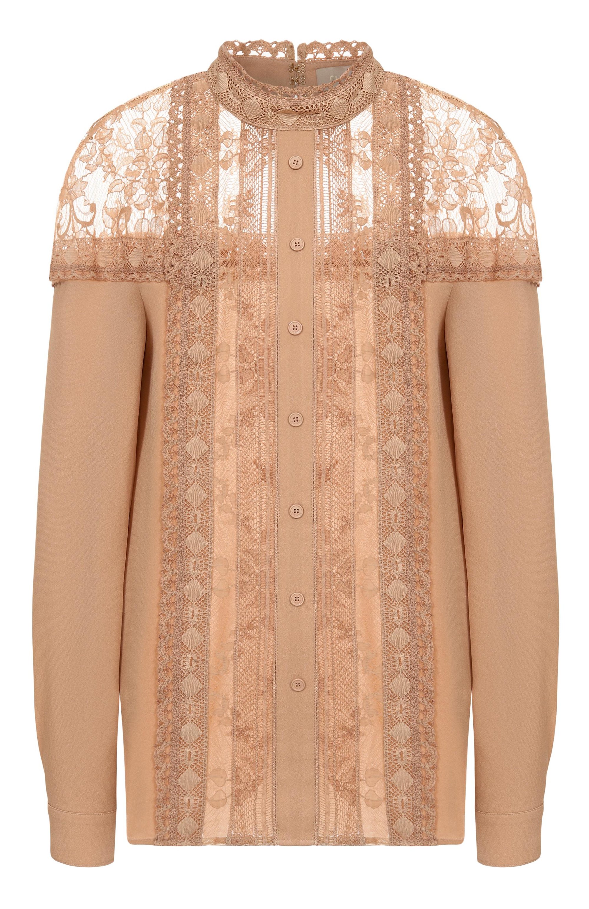 Блузка из хлопка и шелка ELIE SAAB, арт. T0163NS25, фото 1