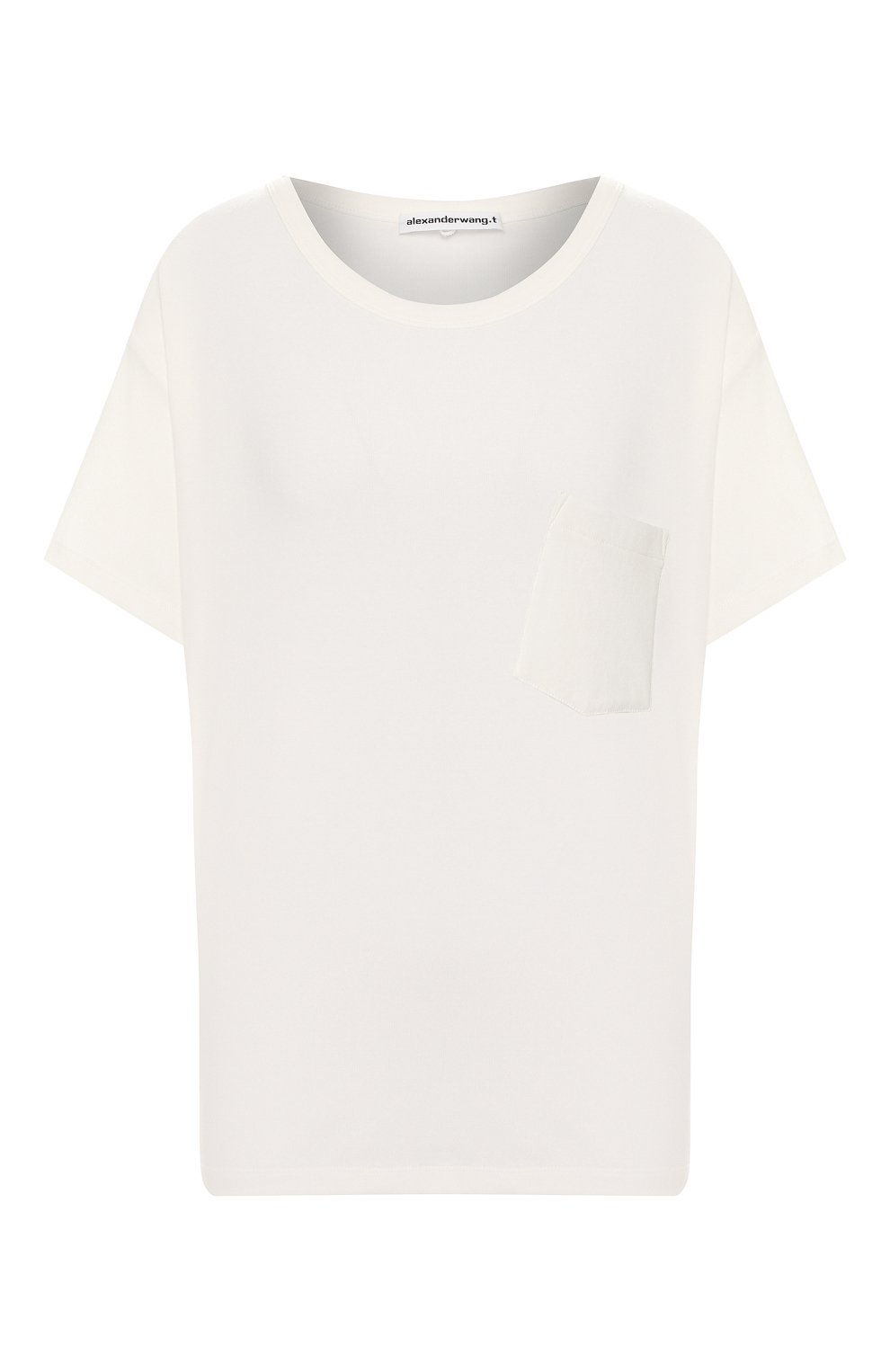 Хлопковая футболка ALEXANDERWANG.T белого цвета по цене 19750 руб., арт. 4CC1201075, фото 1 Хлопковая футболка ALEXANDERWANG.T, арт. 4CC1201075, фото 1