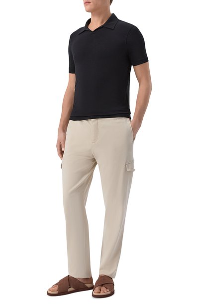 Замшевые шлепанцы BRUNELLO CUCINELLI коричневого цвета по цене 99800 руб., арт. MZUS0LY327, фото 2 Замшевые шлепанцы BRUNELLO CUCINELLI, арт. MZUS0LY327, фото 2