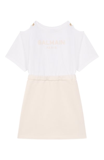 Хлопковое платье BALMAIN, арт. BY1B21