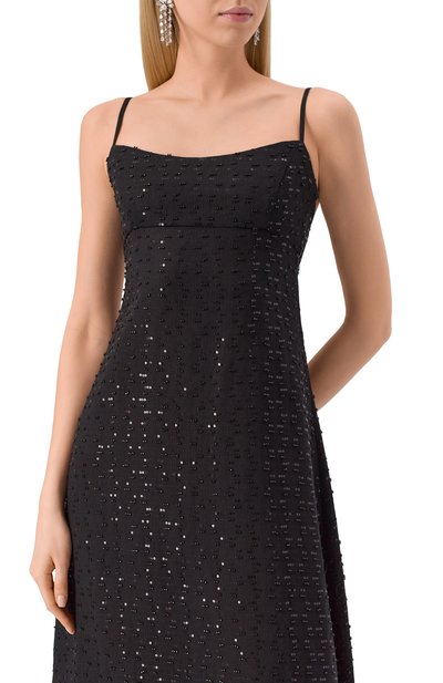 Льняное платье с отделкой пайетками LESYANEBO, арт. LN06H-1012_TEXA, фото 5