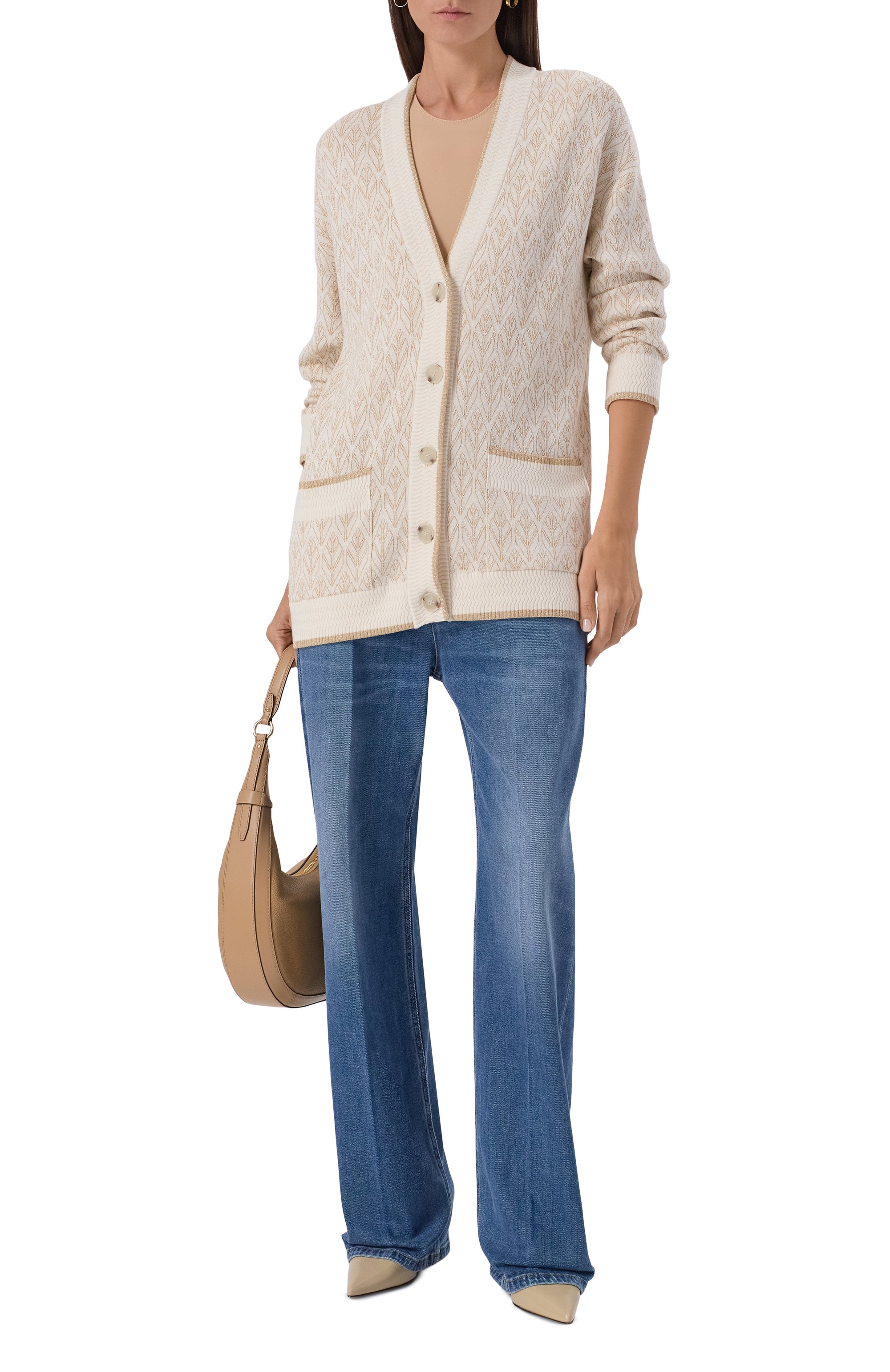 Кардиган из шелка и кашемира FREEAGE, арт. W26.CR106M.6039.101, фото 2